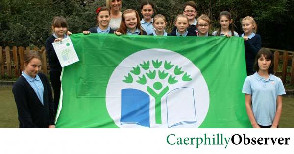 Third Green Flag for Risca School
