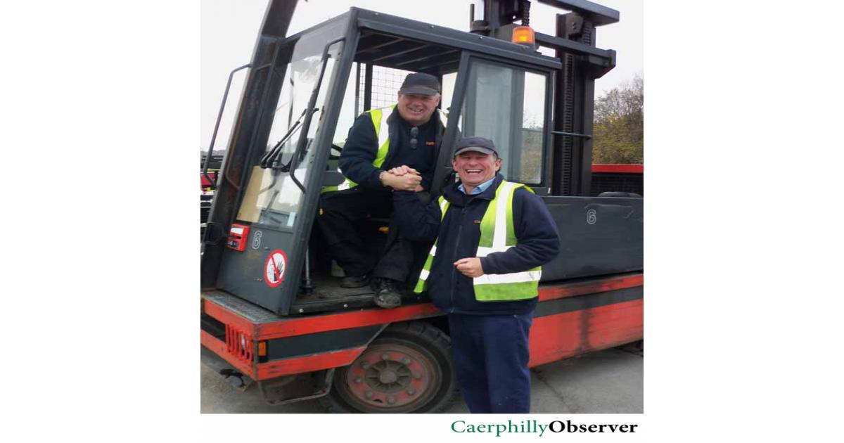 Catnic Caerphilly forklift driver hangs up keys after 45 years on the job